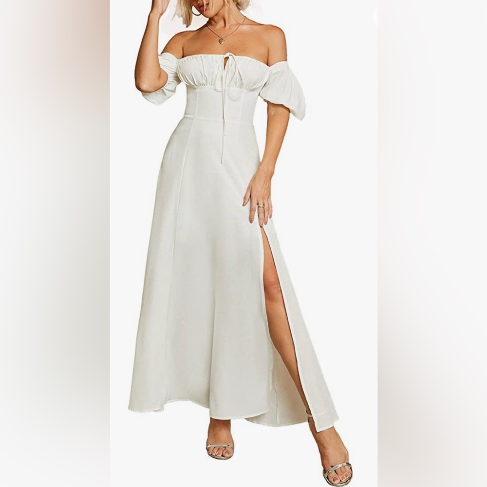 Puff Sleeve Maxi Dress